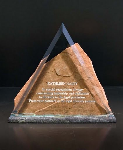 Freestanding Acrylic & Glass Awards - Peak of Crystal