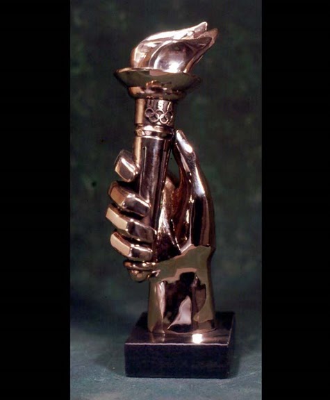 Freestanding Art As Awards - Hand With Torch