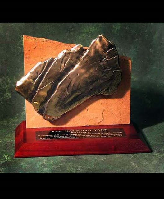 Freestanding Bronze Casting Awards - Flatirons on Flagstone