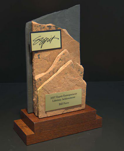 Freestanding Metal & Stone Awards - View of Mountain III