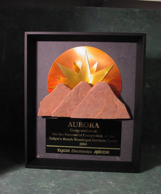 Framed Plaques - Sun Blast 3-Peak Plaque