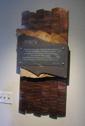 Interior Wall Recognition - Autumn Color Landscape Donor Plaque
