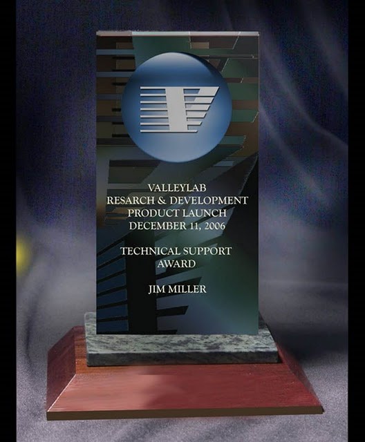 Small Desktop Acrylic & Stone Awards - Spectacular Graphic Piece