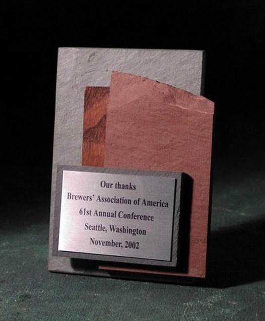 Small Desktop Metal & Stone Awards - Multi-Slate Small Item
