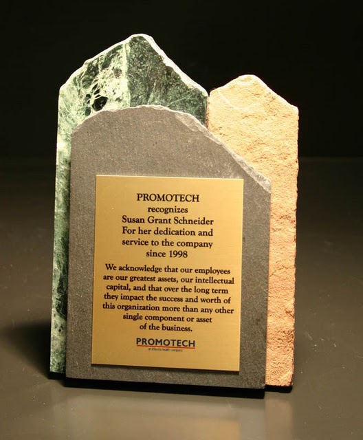 Recycled Content Awards - Three-Tone Eco-Stone Plaque